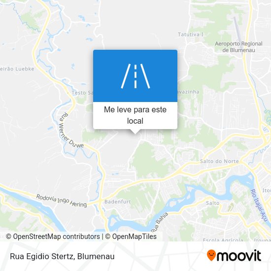 Rua Egidio Stertz mapa
