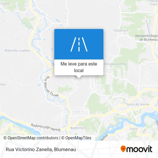 Rua Victorino Zanella mapa
