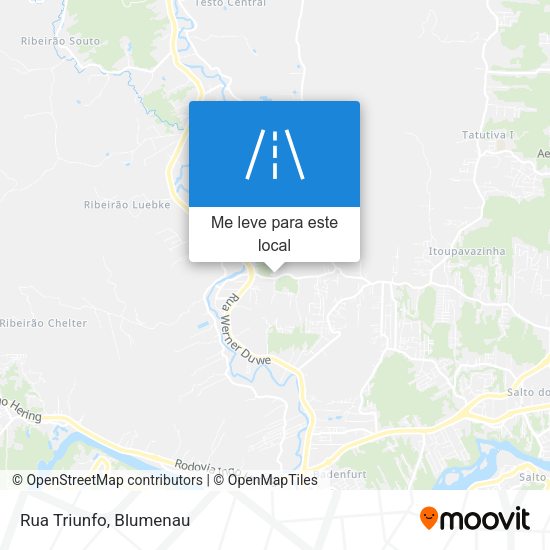 Rua Triunfo mapa