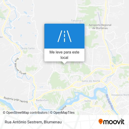 Rua Antônio Sestrem mapa