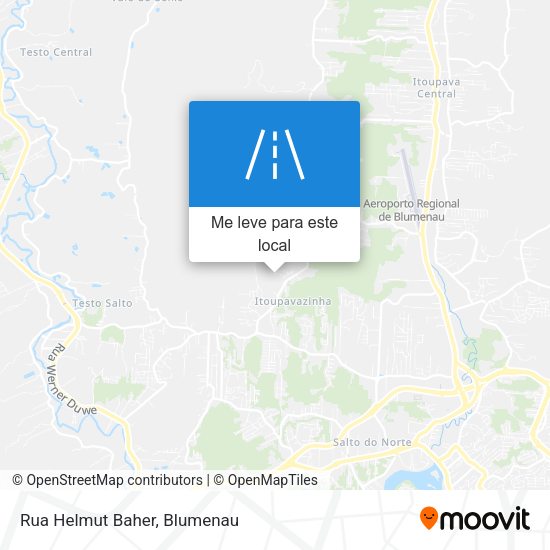 Rua Helmut Baher mapa