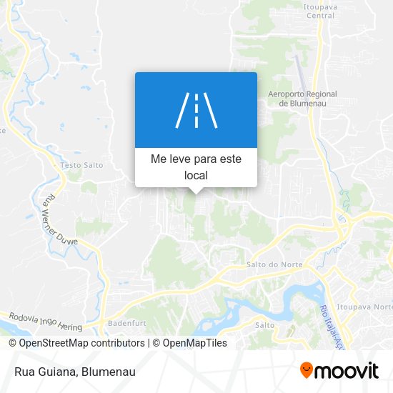 Rua Guiana mapa