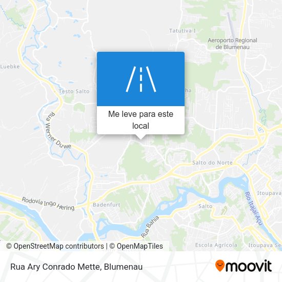 Rua Ary Conrado Mette mapa