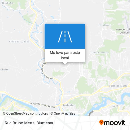 Rua Bruno Mette mapa