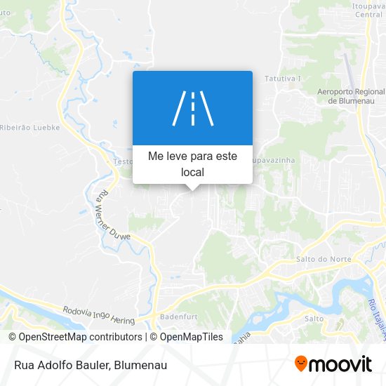 Rua Adolfo Bauler mapa