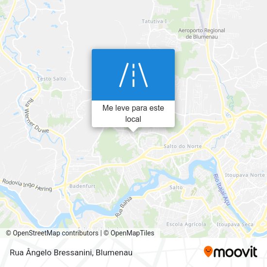 Rua Ângelo Bressanini mapa