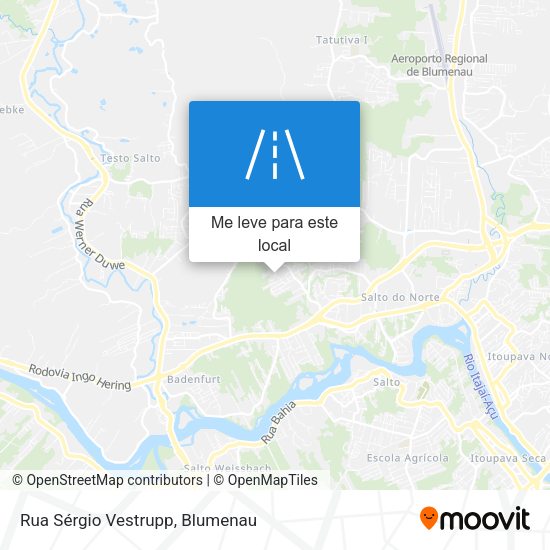 Rua Sérgio Vestrupp mapa