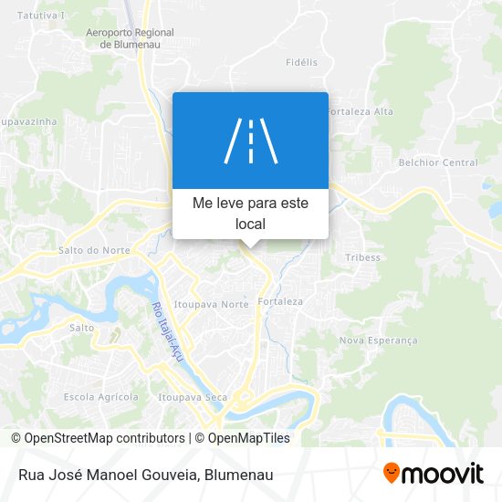 Rua José Manoel Gouveia mapa