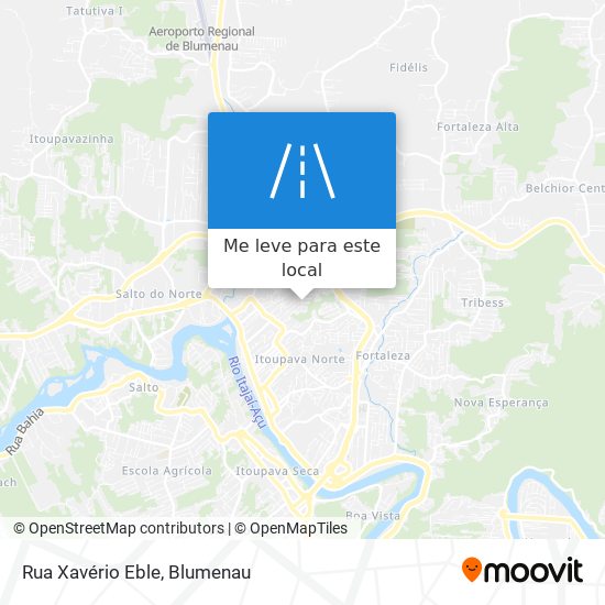 Rua Xavério Eble mapa