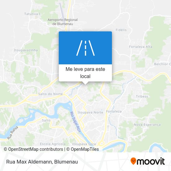 Rua Max Aldemann mapa