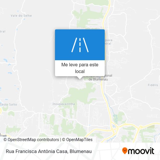 Rua Francisca Antônia Casa mapa