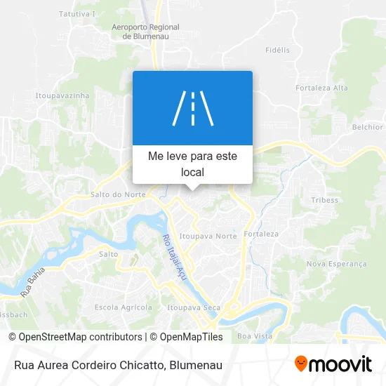 Rua Aurea Cordeiro Chicatto mapa