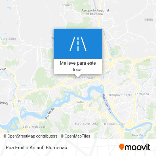 Rua Emílio Anlauf mapa