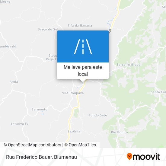 Rua Frederico Bauer mapa