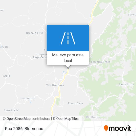 Rua 2086 mapa