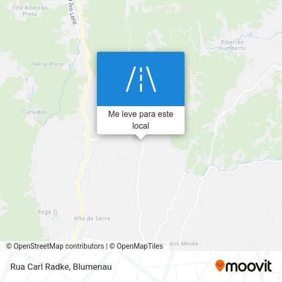 Rua Carl Radke mapa