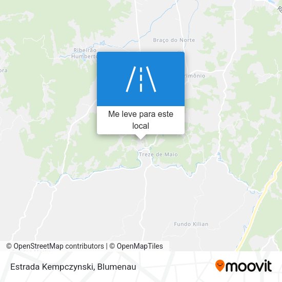 Estrada Kempczynski mapa