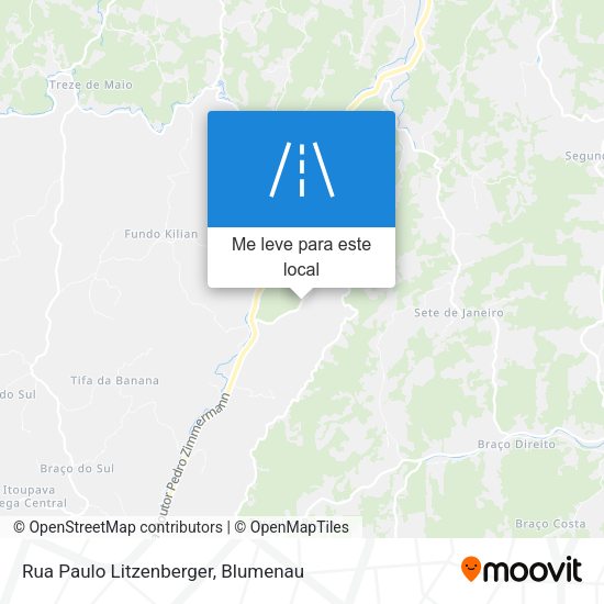 Rua Paulo Litzenberger mapa