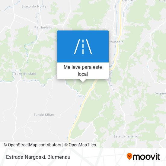 Estrada Nargoski mapa