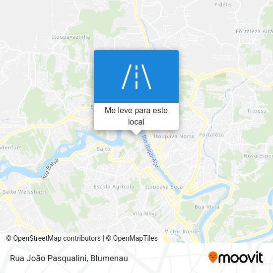 Rua João Pasqualini mapa