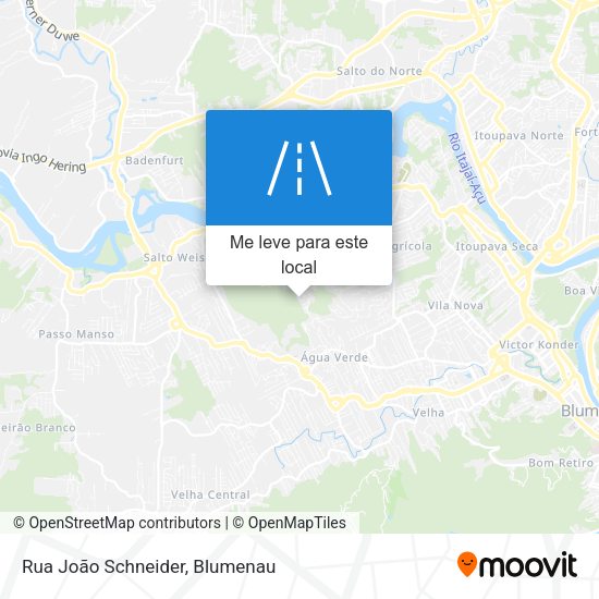 Rua João Schneider mapa