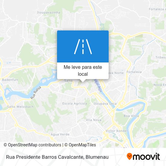 Rua Presidente Barros Cavalcante mapa