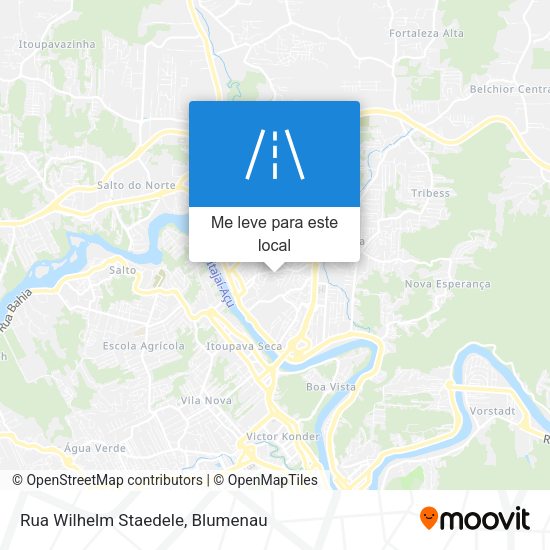 Rua Wilhelm Staedele mapa
