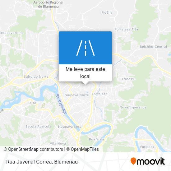 Rua Juvenal Corrêa mapa