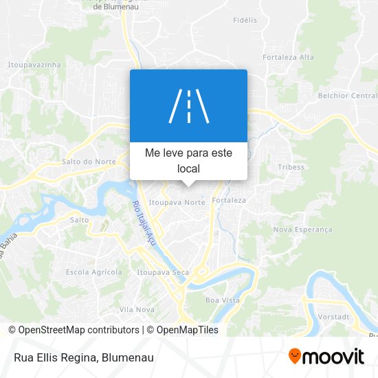 Rua Ellis Regina mapa