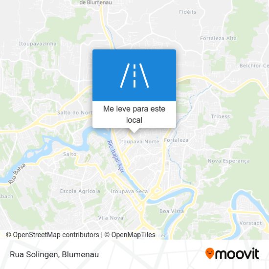 Rua Solingen mapa