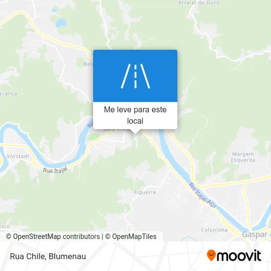 Rua Chile mapa