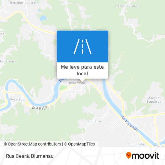 Rua Ceará mapa