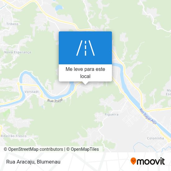 Rua Aracaju mapa