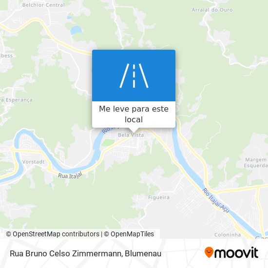 Rua Bruno Celso Zimmermann mapa