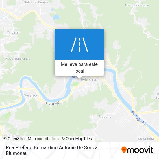 Rua Prefeito Bernardino Antônio De Souza mapa