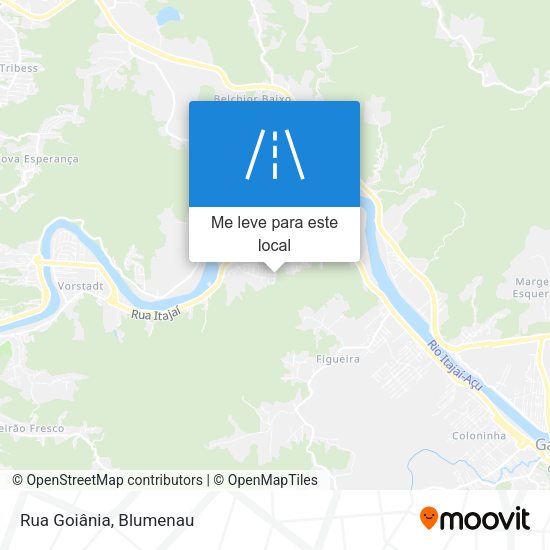 Rua Goiânia mapa