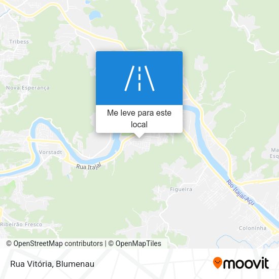 Rua Vitória mapa