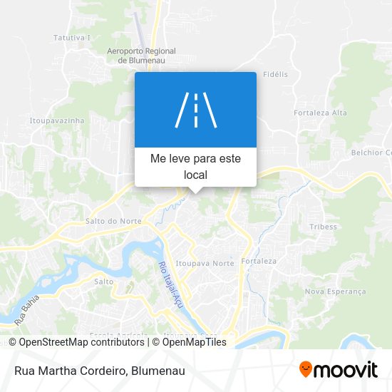 Rua Martha Cordeiro mapa