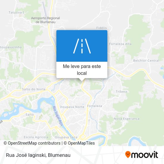 Rua José Iaginski mapa