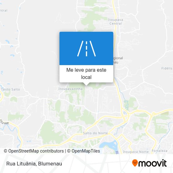 Rua Lituânia mapa