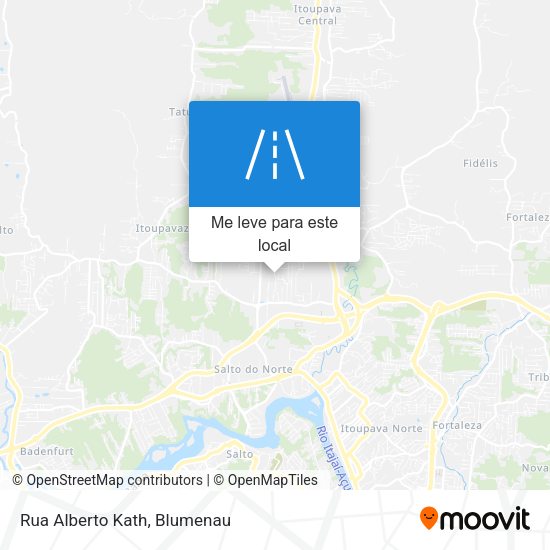 Rua Alberto Kath mapa