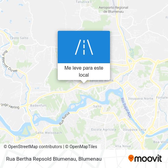 Rua Bertha Repsold Blumenau mapa