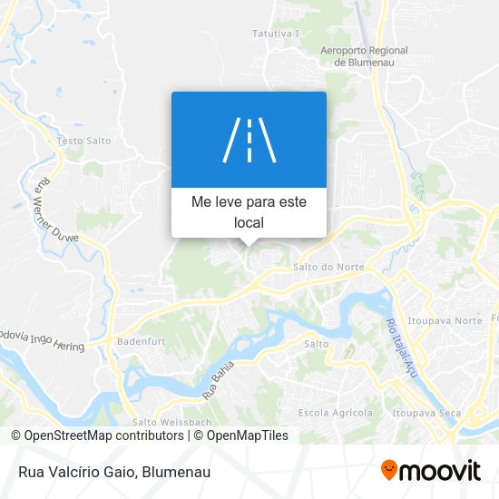 Rua Valcírio Gaio mapa