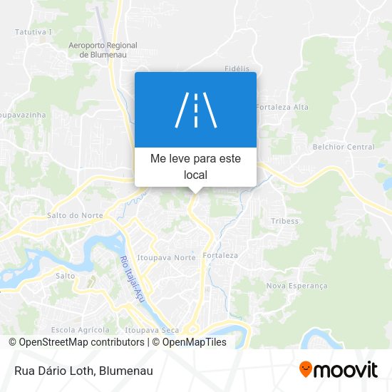 Rua Dário Loth mapa