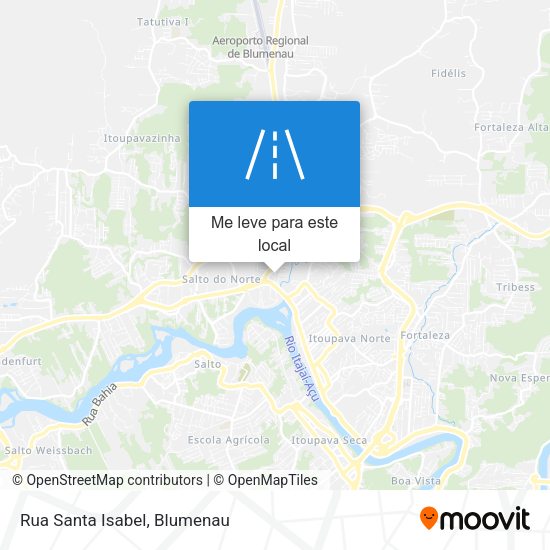 Rua Santa Isabel mapa
