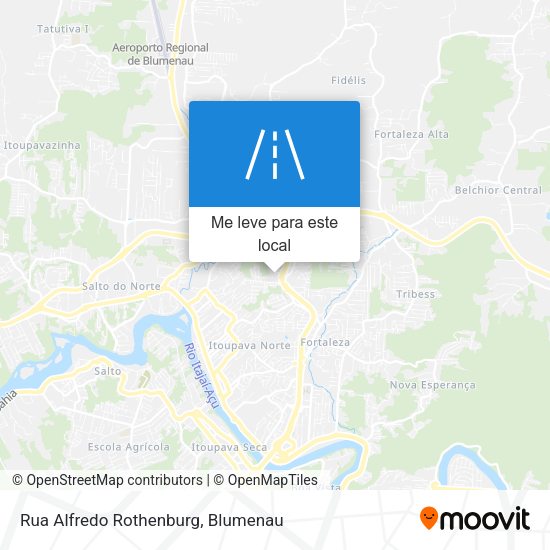 Rua Alfredo Rothenburg mapa