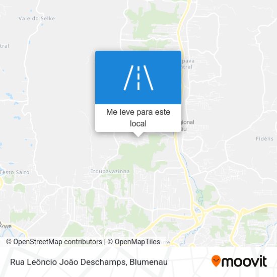 Rua Leôncio João Deschamps mapa