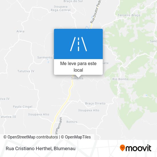 Rua Cristiano Herthel mapa
