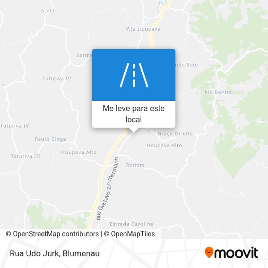 Rua Udo Jurk mapa