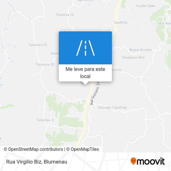 Rua Virgilio Biz mapa